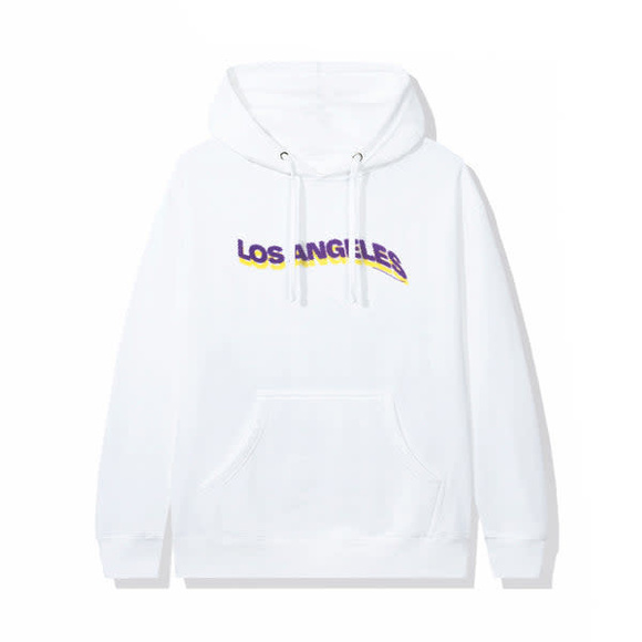 Anti Social Social Club Los Angeles Hoodie White White L Size L  